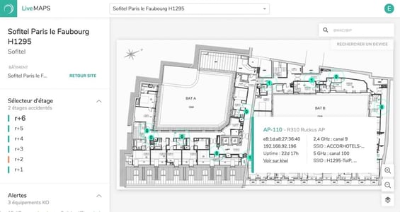 Interface de supervision WiFi - Wifirst