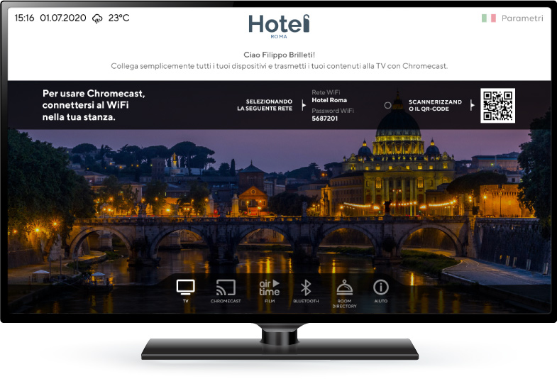 Soluzione TV per hotel, residence e campeggi