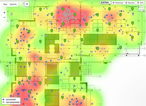 Géolocalisation des clients connectés en WiFi dans un centre commercial