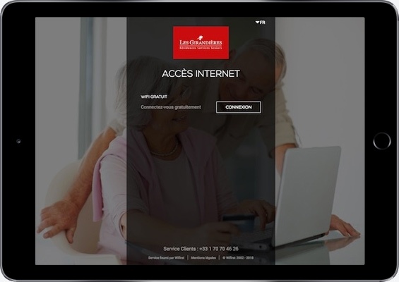 Portail captif WiFi pour résidences séniors
