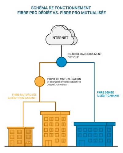 Fibre dédiée vs mutualisée