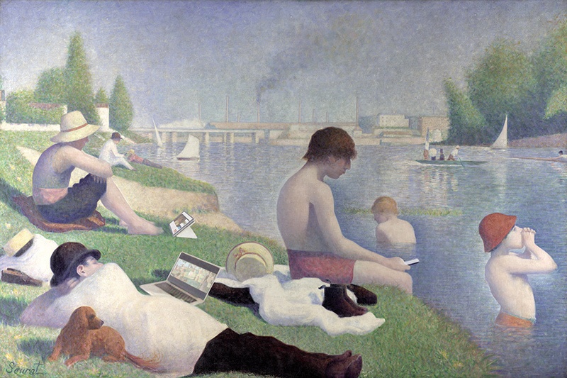 art_connecter_seurat_baigneurs