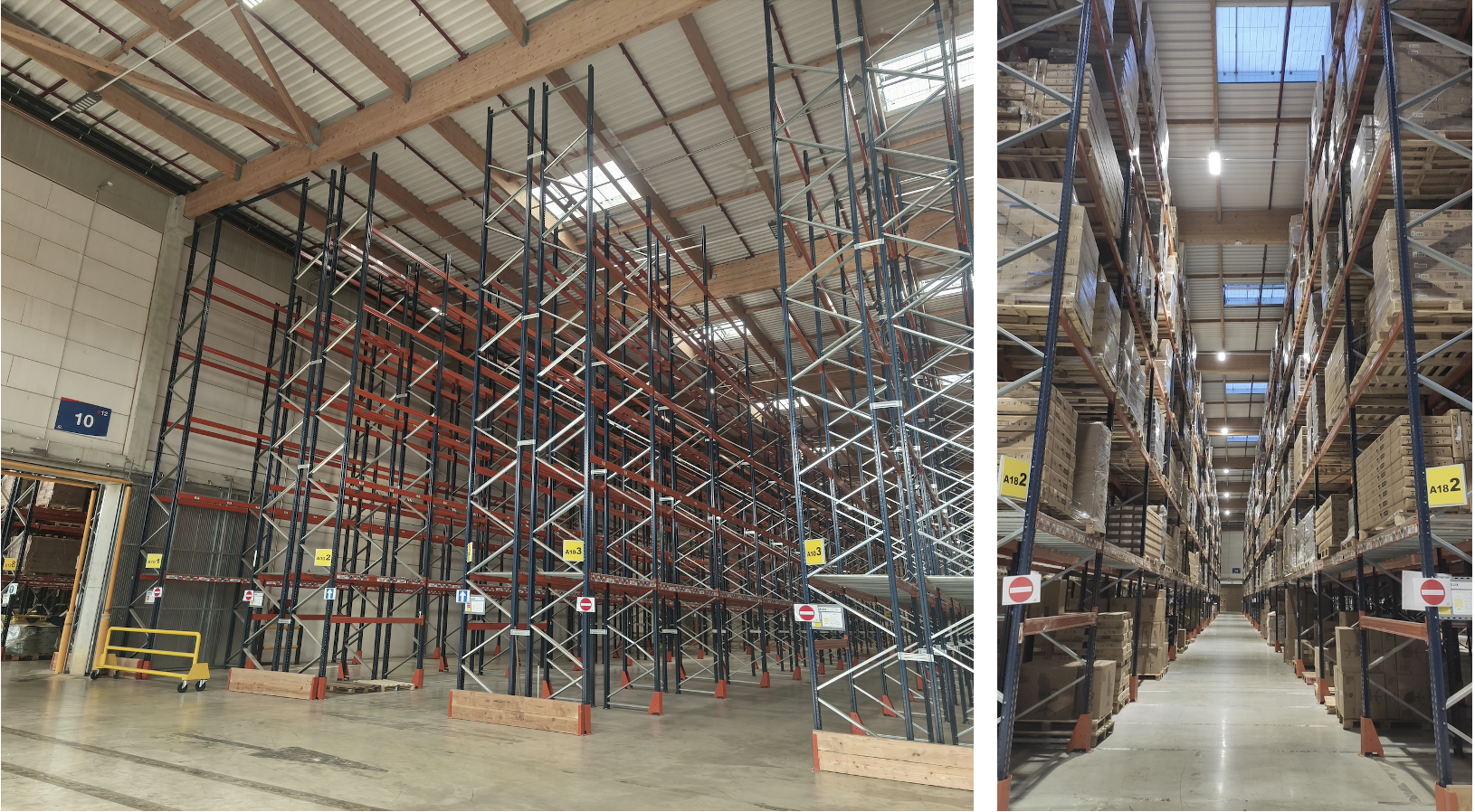 Hauteur sous plafond entrepot conforama