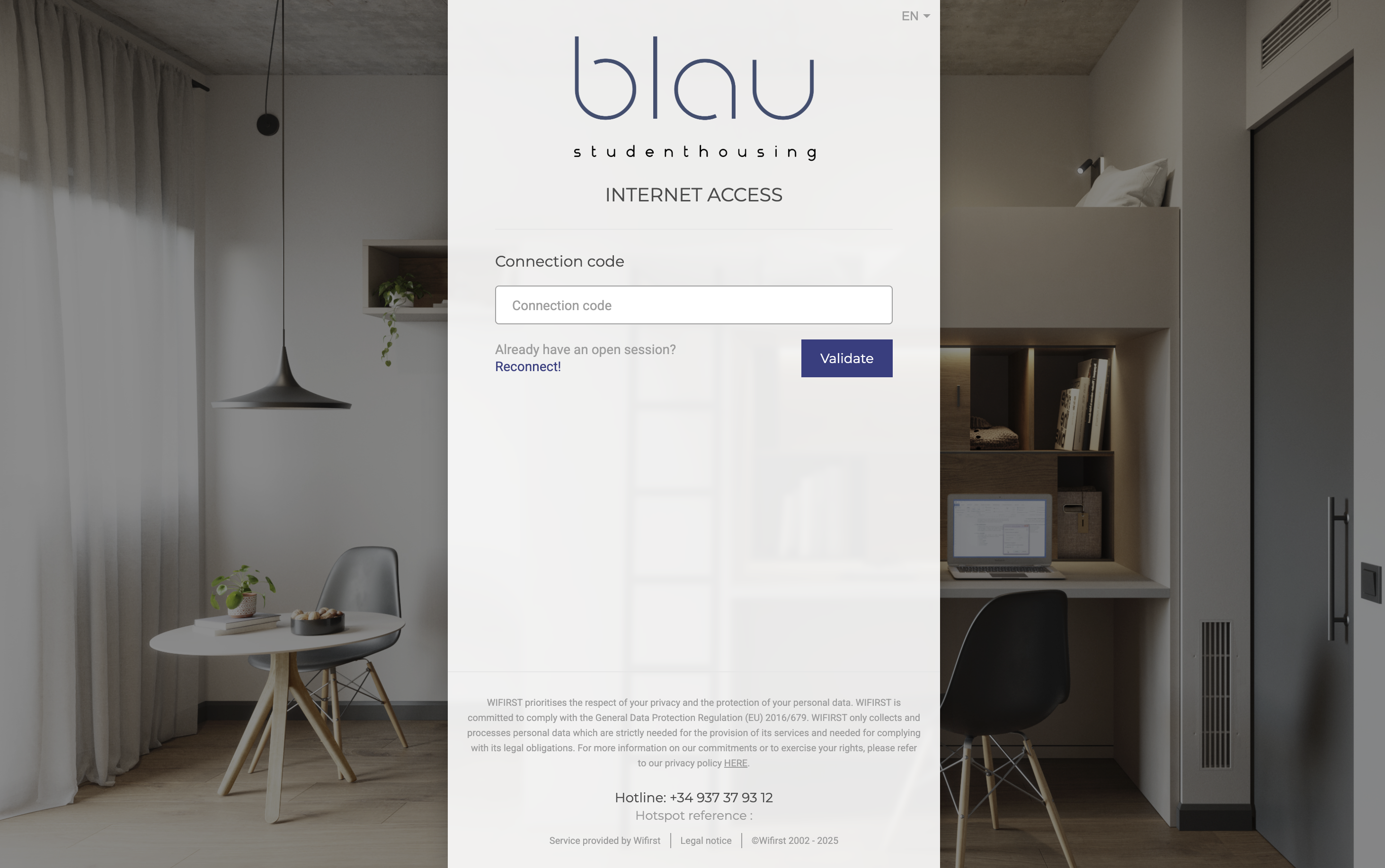 blau wifi portal