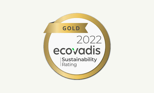 Certification Ecovadis Gold 2022